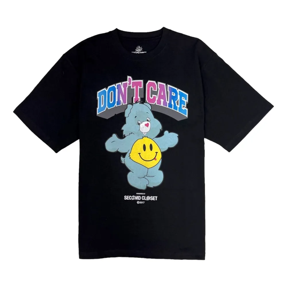 2ND CLOSET DON'T CARE BEAR T-SHIRT-BLUE