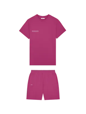 365 T-shirt and Shorts Bundle—Berry Purple