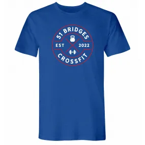 51 Bridges CrossFit Americana Blue Mens - T-Shirt