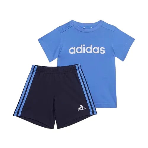 Adidas children's outfit T-shirt shorts UH5891 sky-blue-white