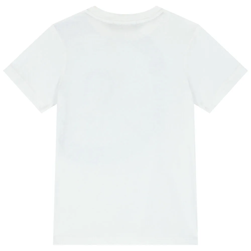 Aigner T-Shirt Side Logo White/Blue