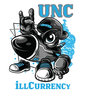 Air Jordan 1 "UNC Toe" | illcurrency Black T-Shirt (UNC ROCKS)