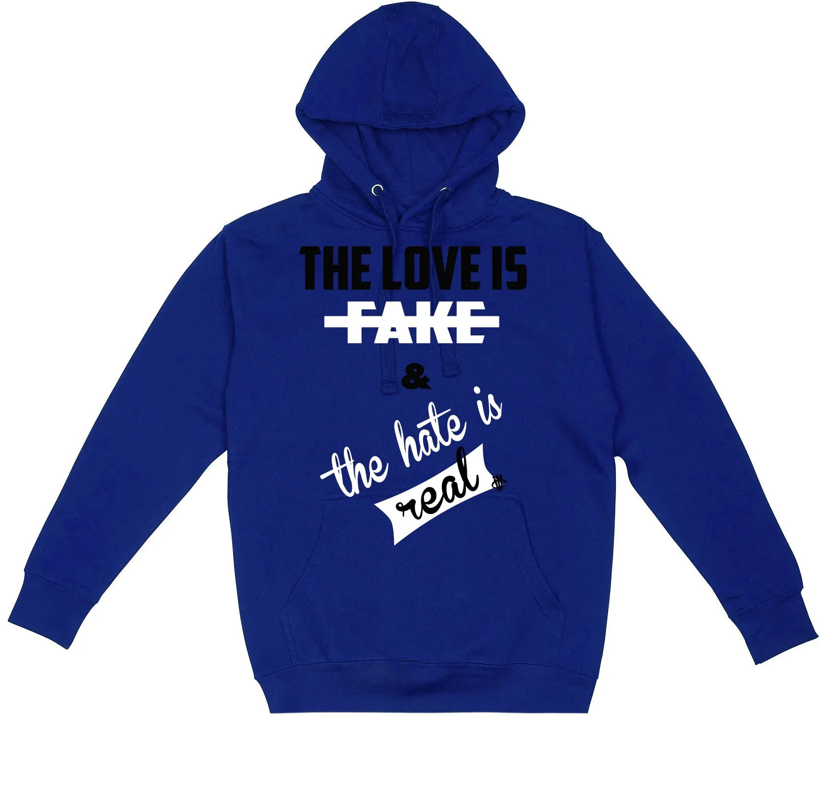 Air Jordan 1 Royal Reimagined | Illcurrency Royal Blue T-Shirt (Love is Fake)