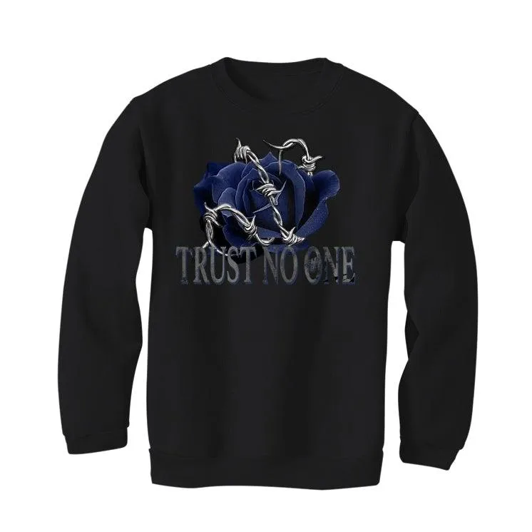 Air Jordan 12 "indigo Stone Blue" Black T-Shirt (trust no one)