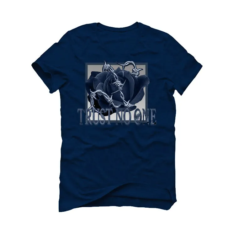 Air Jordan 13 "Brave Blue" 2022 | ILLCURRENCY Navy Blue T-Shirt (TRUST NO ONE)