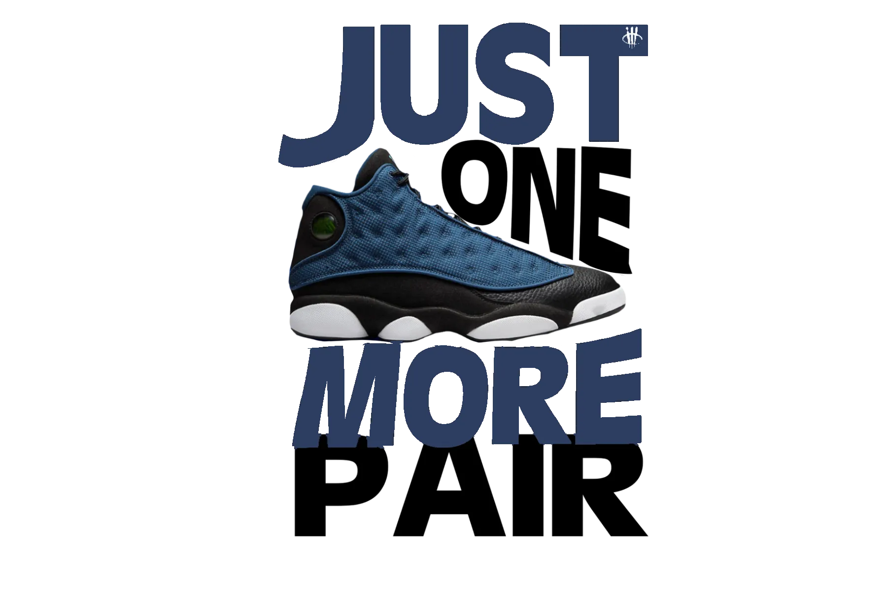 Air Jordan 13 "Brave Blue" 2022 | illCurrency White T-Shirt (JUST ONE MORE PAIR)