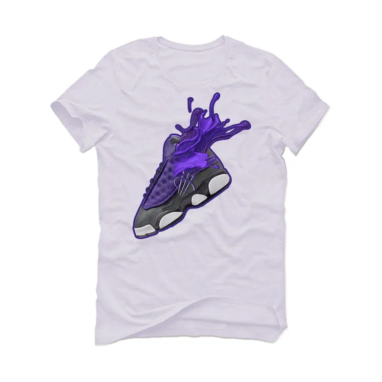 Air Jordan 13 Retro Purple Venom White T-Shirt (SPLASH)