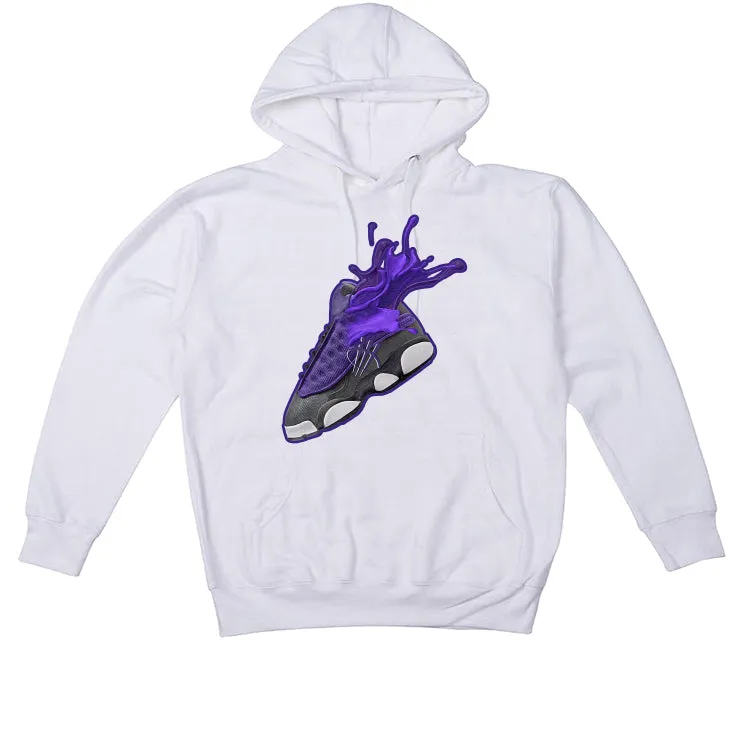 Air Jordan 13 Retro Purple Venom White T-Shirt (SPLASH)