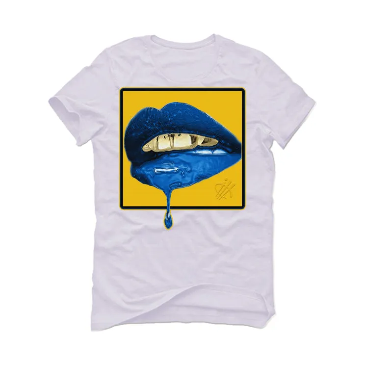 AIR JORDAN 14 LANEY |ILLCURRENCY White T-Shirt (LIPSTICK)