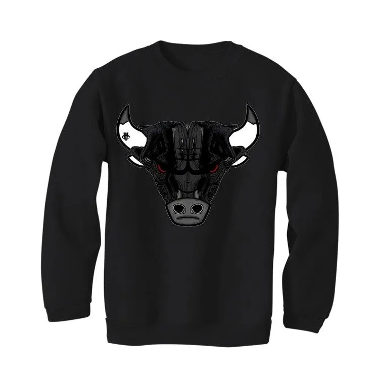 Air Jordan 4 Black Cat "2020" Black T-Shirt (Bulls head kicks)