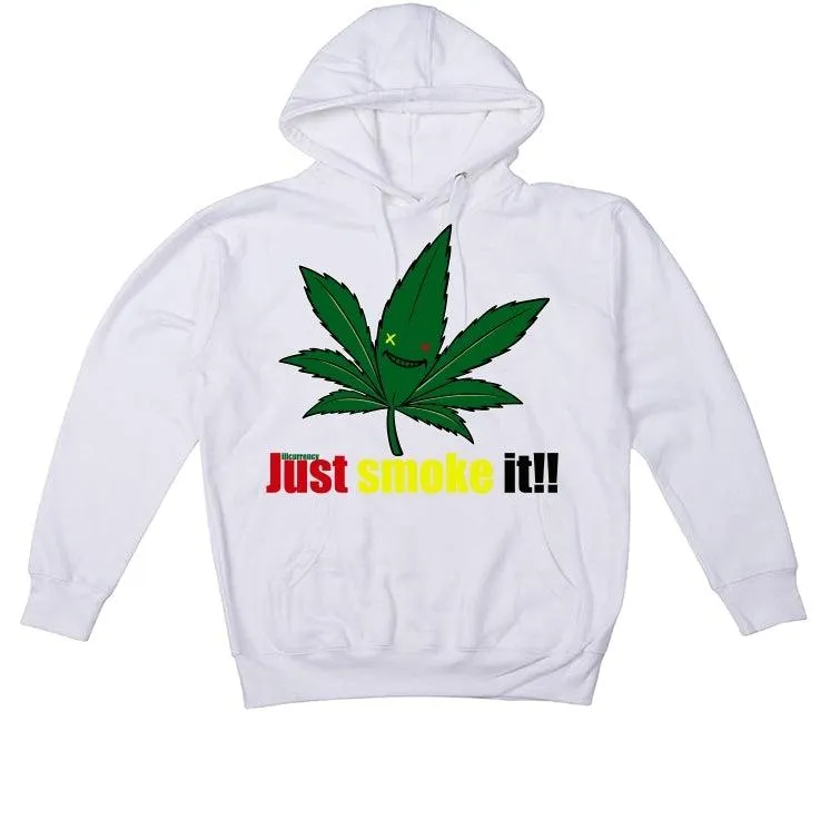 Air Jordan 4 Rasta White T-Shirt (Just smoke it!!)