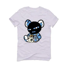 Air Jordan 9 University Blue 2020 White T-Shirt (Masked Teddy )