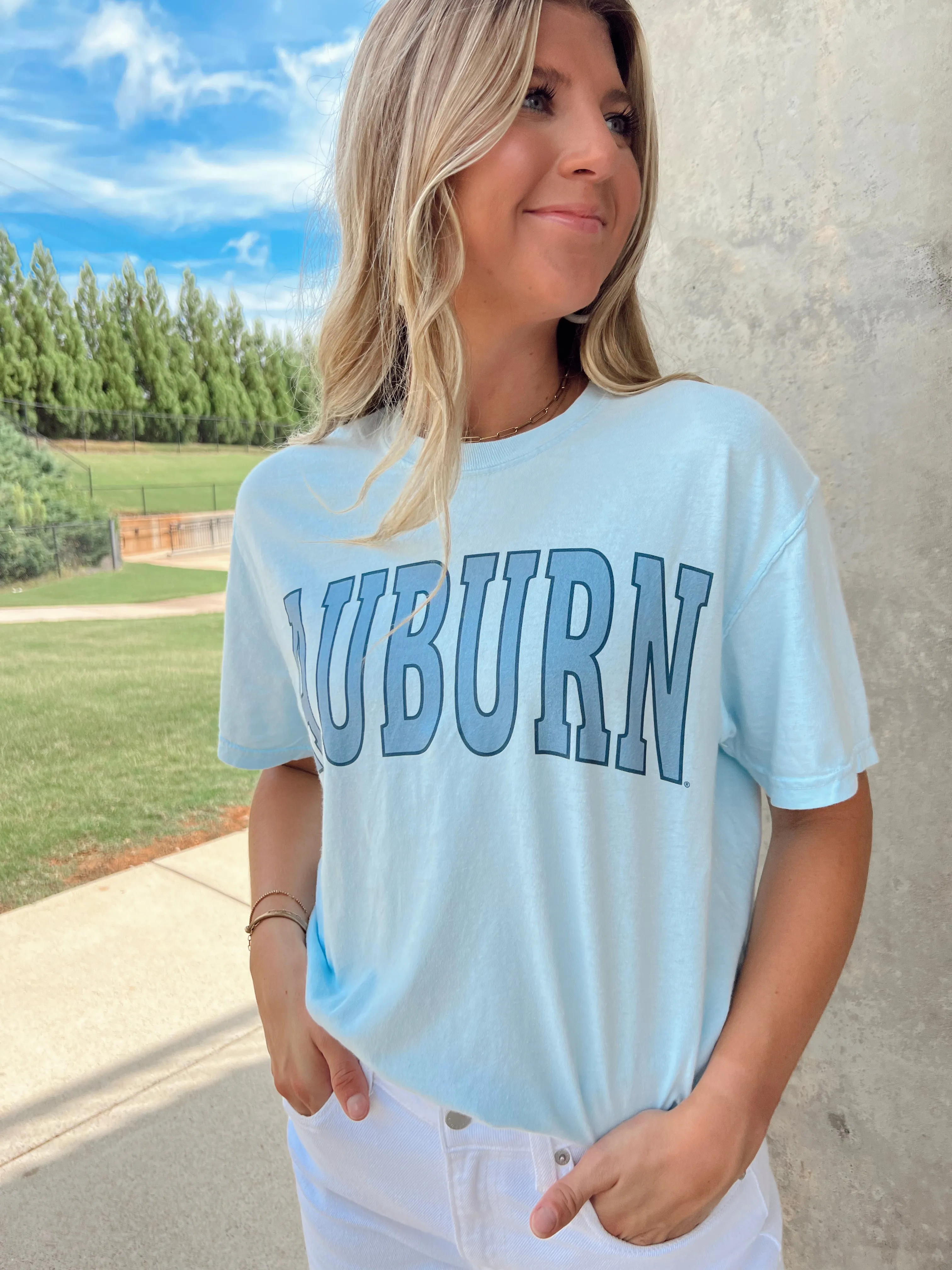 Big Auburn Arch T-Shirt Blue