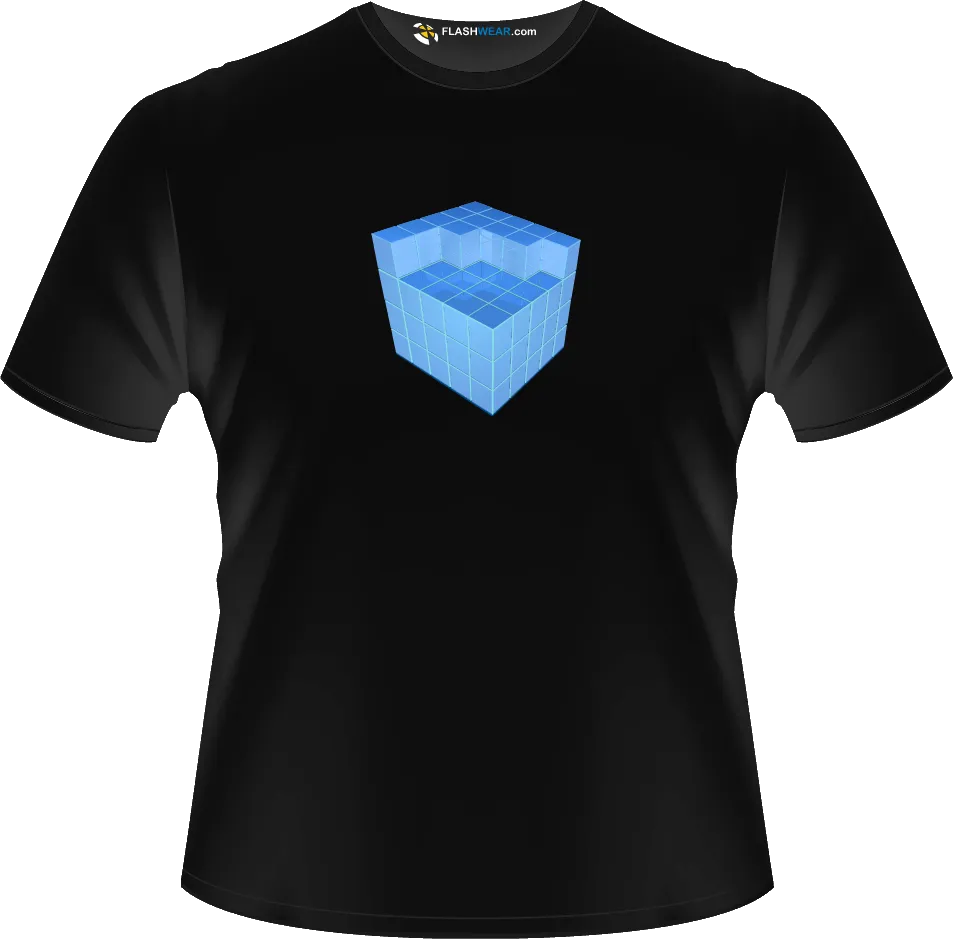 Blue Cube Light-up T Shirt