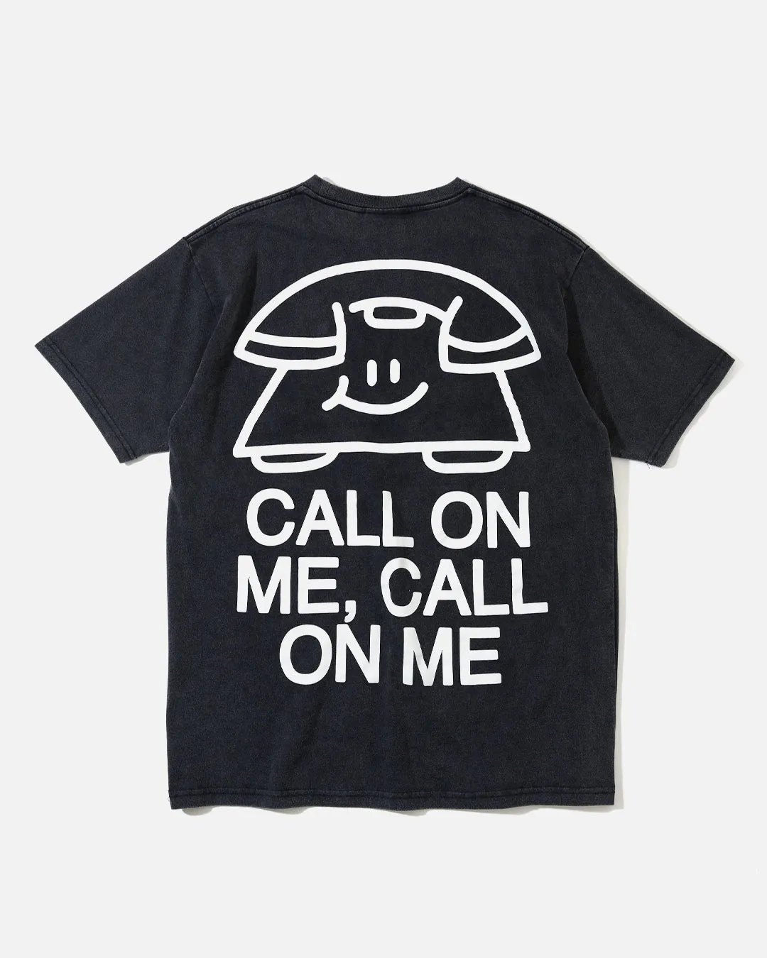 Call on Me T-Shirt - Pebble Black