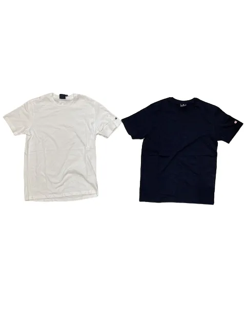 Champion 2 Men's T-shirt short sleeve Legacy American C-Logo 218543 WW001 WHT/NNY white-navy blue