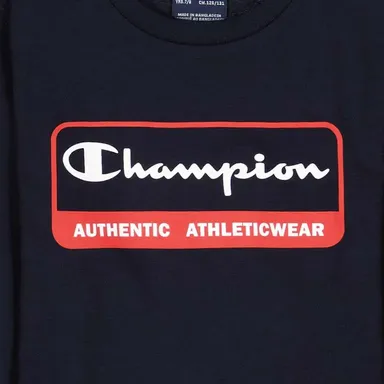 Champion long sleeve t-shirt for boys 306518 BS501 blue