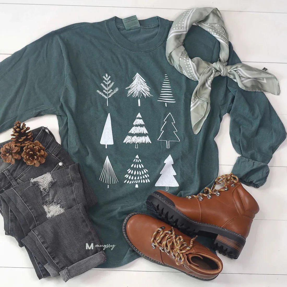 {CHRISTMAS TREES FOR DAYS} Blue Spruce Long-Sleeve Tee