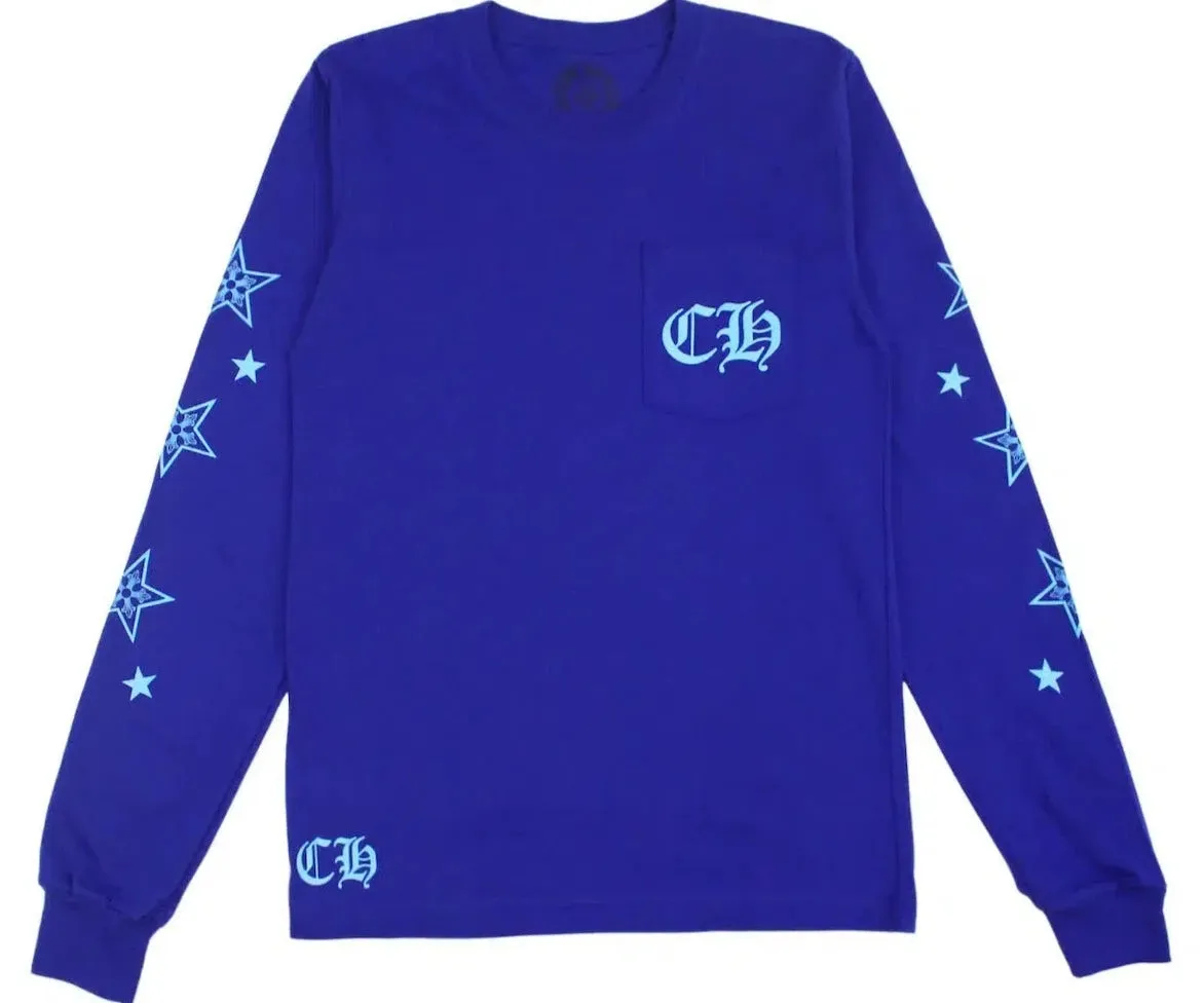 Chrome Hearts Star L/S T-Shirt Blue