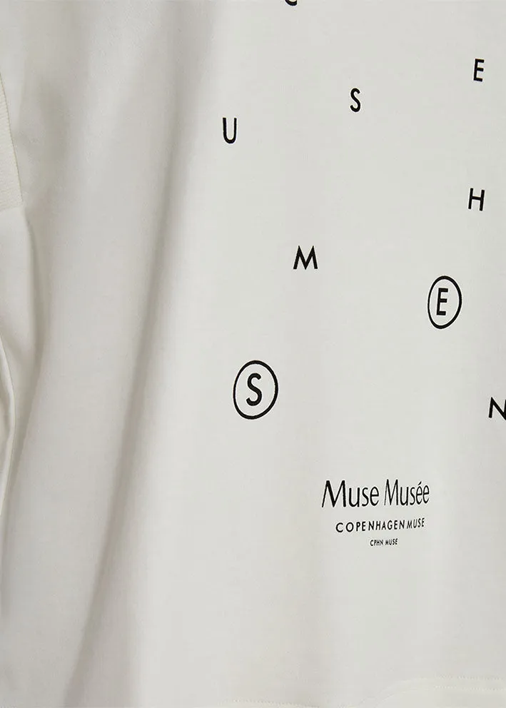 Copenhagen Muse T-shirt med print - Jet Stream