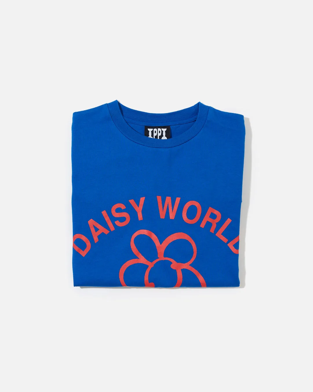 Daisy World T-Shirt - Cote d'Azur Blue / Cherry Red