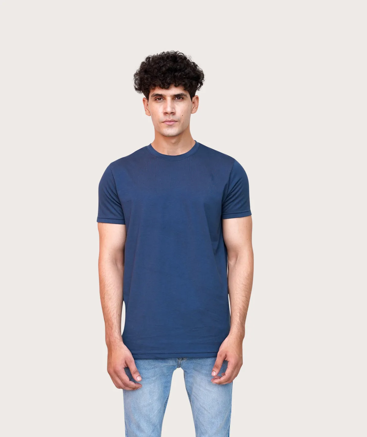 Dark Blue Basic T-shirt