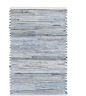 Denim Rag Ribbed Woven Rug