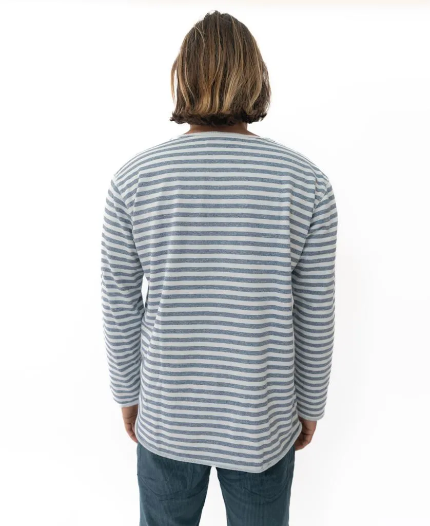 Denim Stripe Rag Top