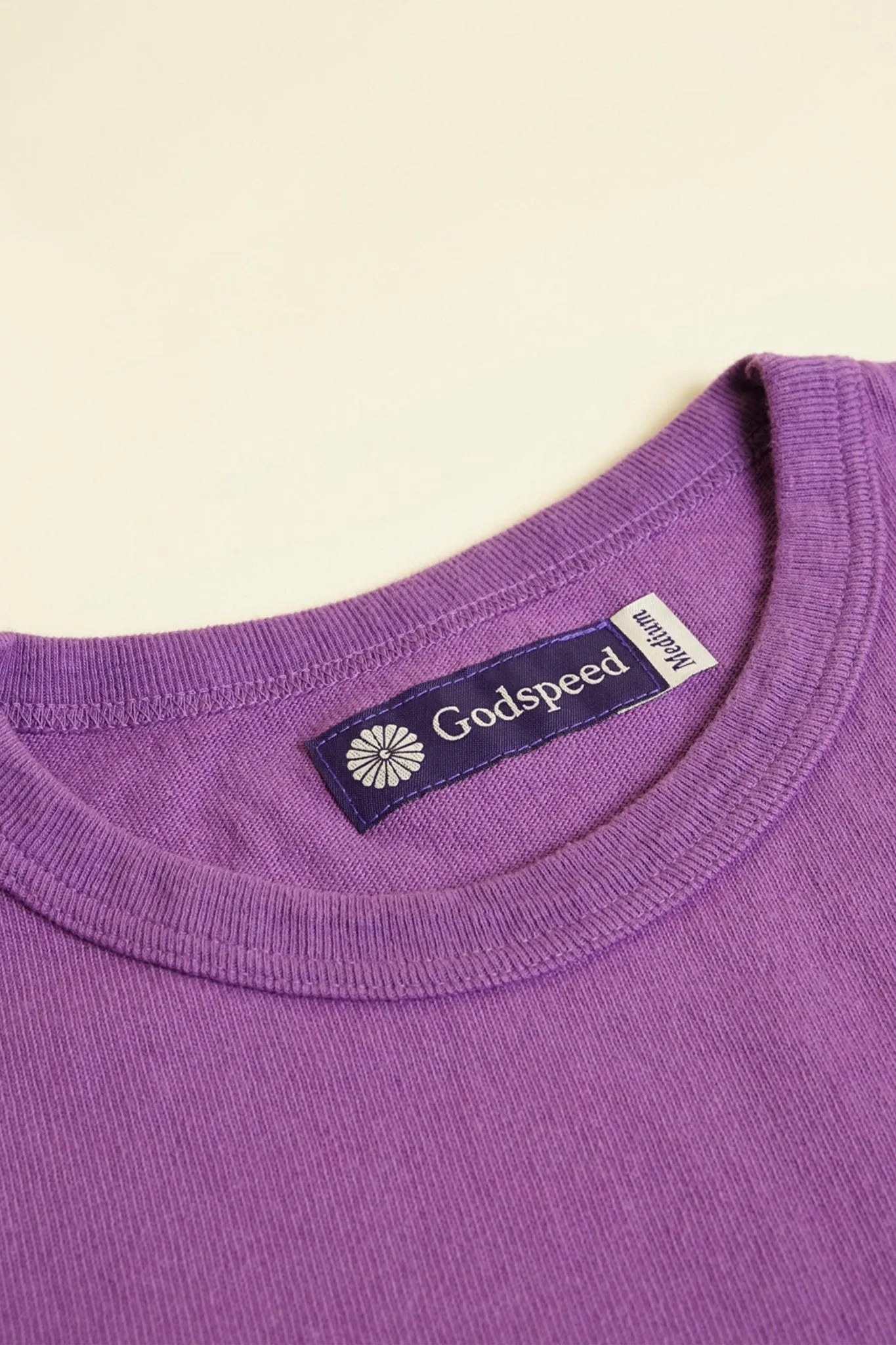 Godspeed Heavyweight Tsuriami 10oz Loopwheel Pocket T-Shirt - Purple