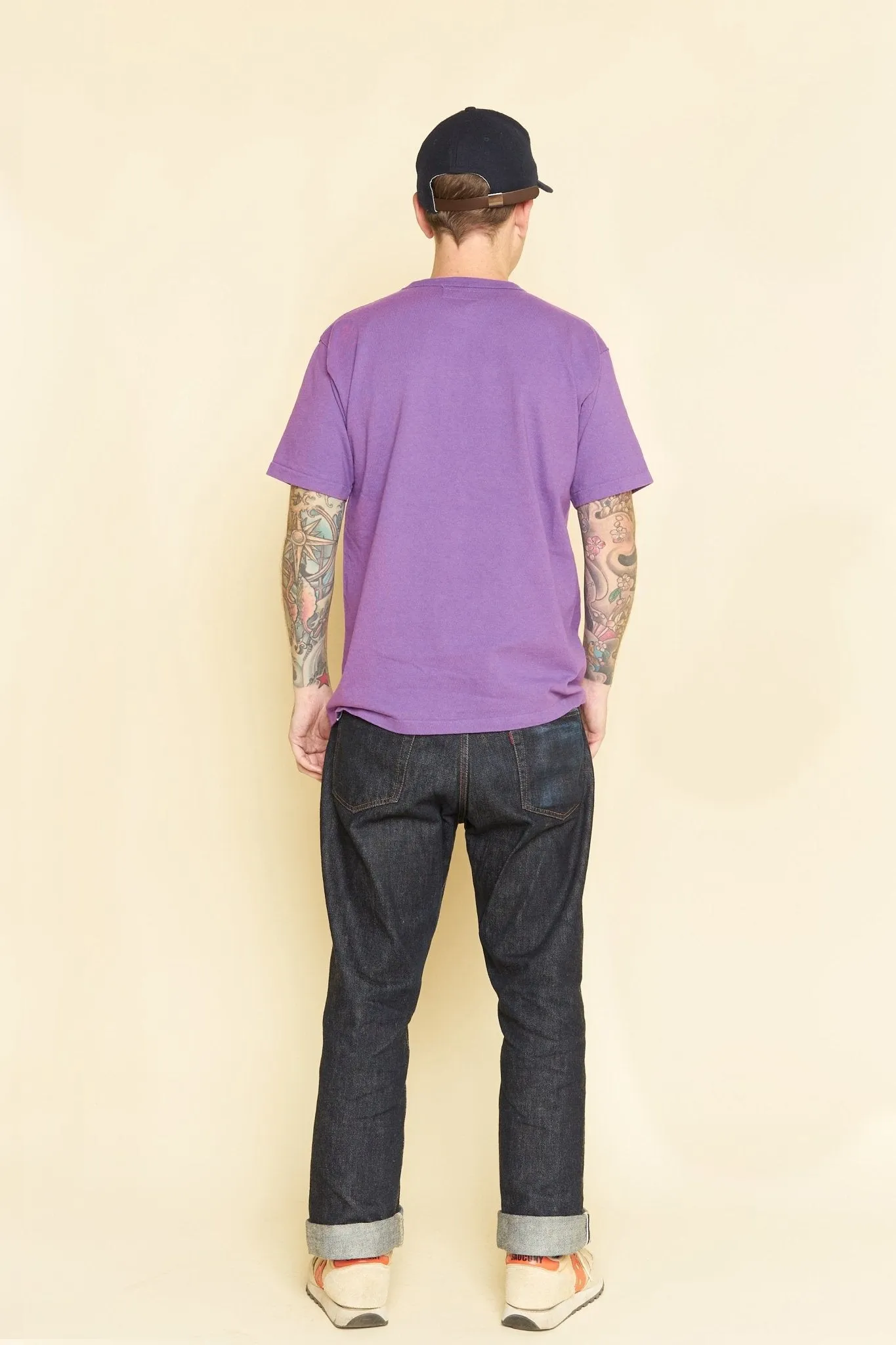 Godspeed Heavyweight Tsuriami 10oz Loopwheel Pocket T-Shirt - Purple