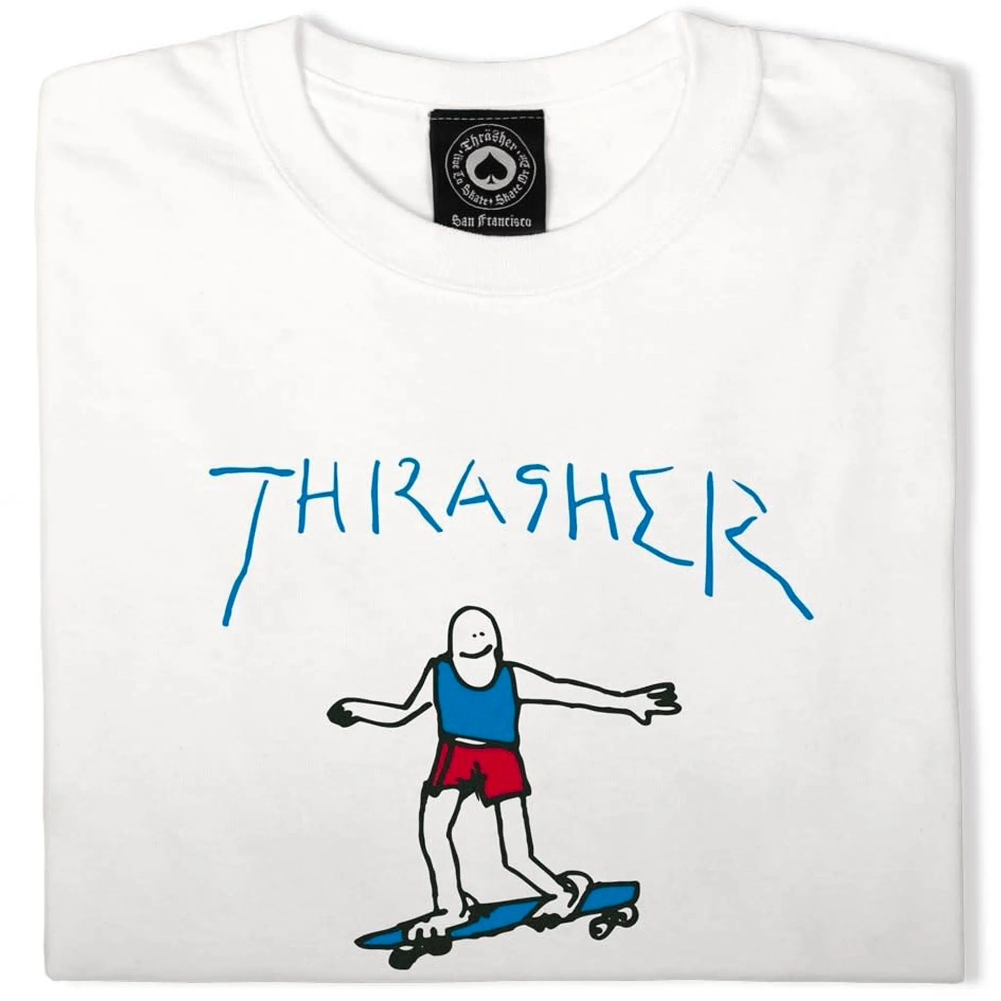 Gonz Tee (White/Blue)