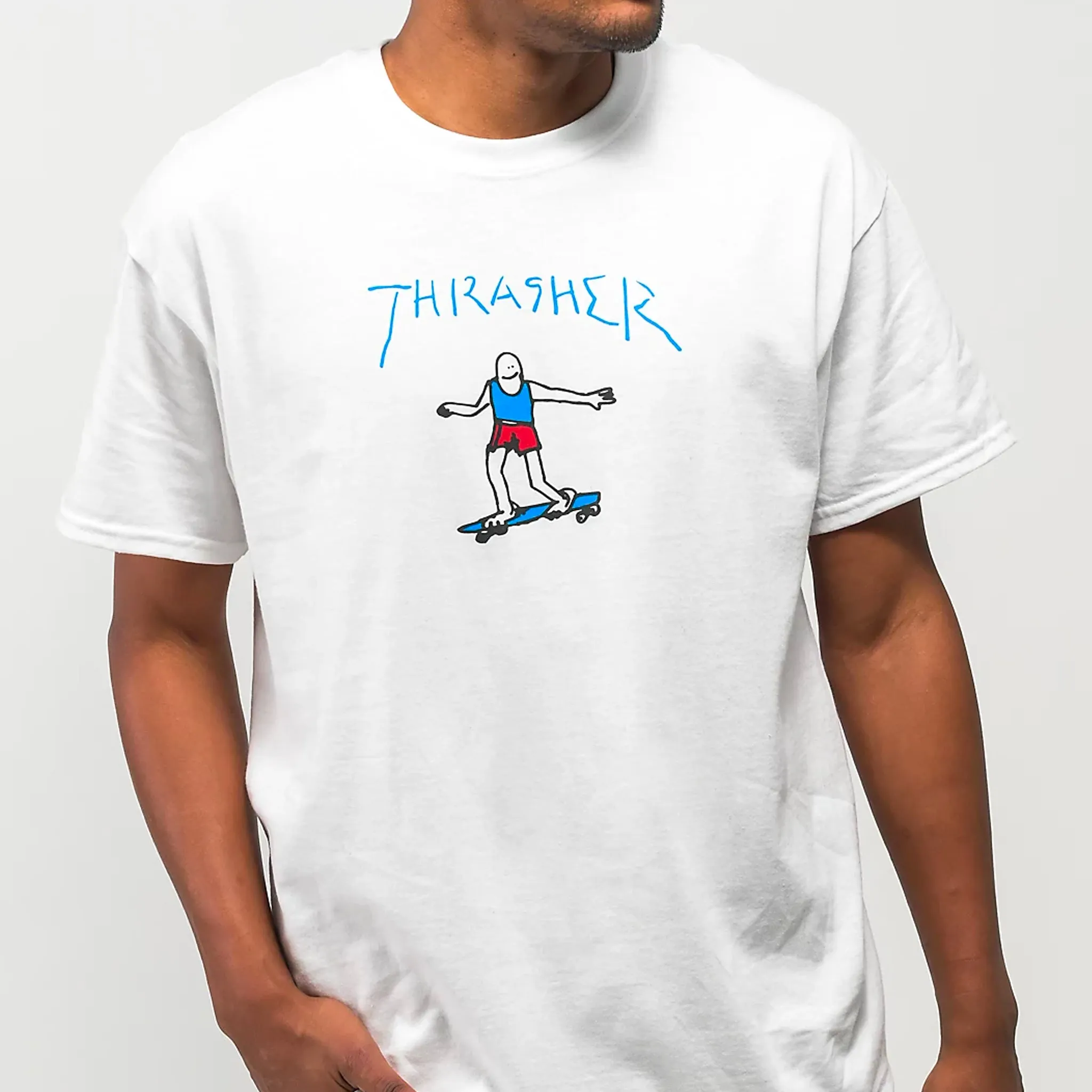 Gonz Tee (White/Blue)