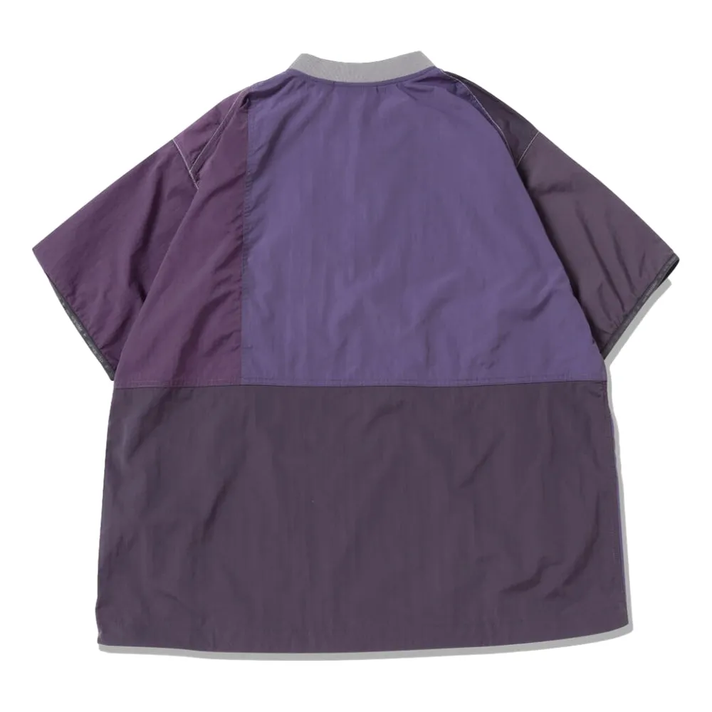 GRAMICCI GRAMICCI x ANDWANDER PATCHWORK WIND TEE-PURPLE