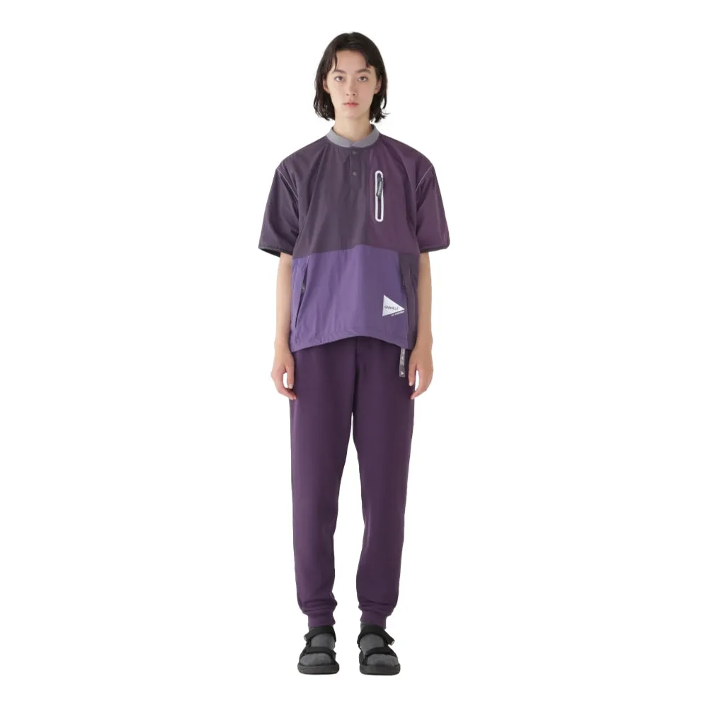 GRAMICCI GRAMICCI x ANDWANDER PATCHWORK WIND TEE-PURPLE