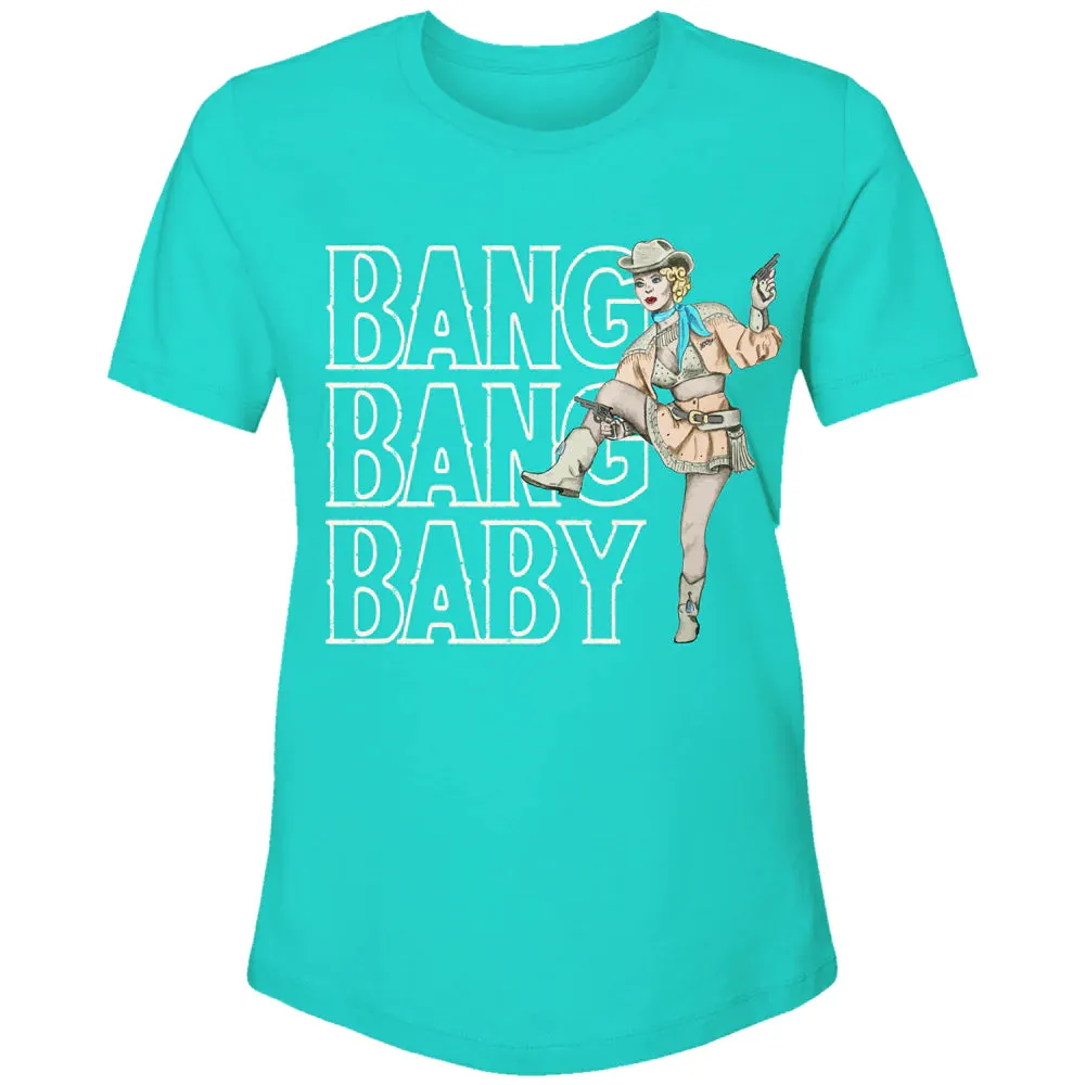 HOOEY BANG BANG BABY TURQUOISE W/WHITE LOGO T-SHIRT