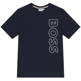 Hugo Boss Boys Navy T-Shirt _J25O66-849