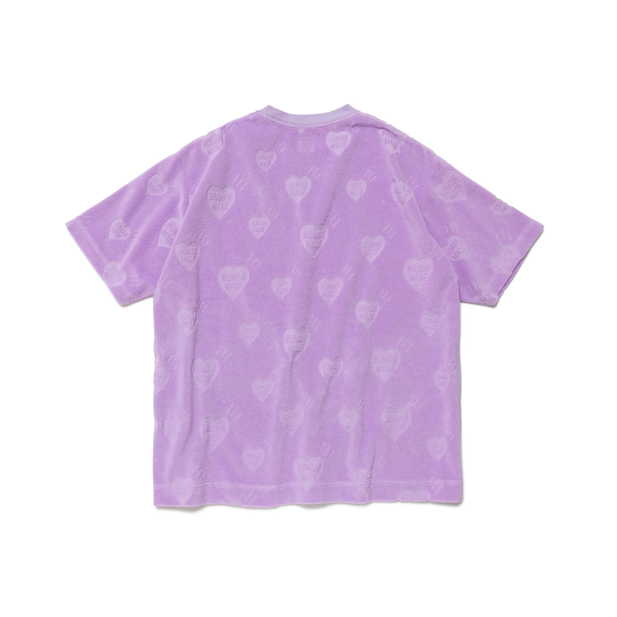 HUMAN MADE HEART PILE T-SHIRT - PURPLE