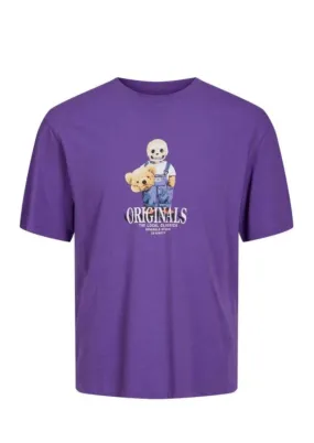 JORPLUSHY TEE SS CREW NECK (Purple Bear)