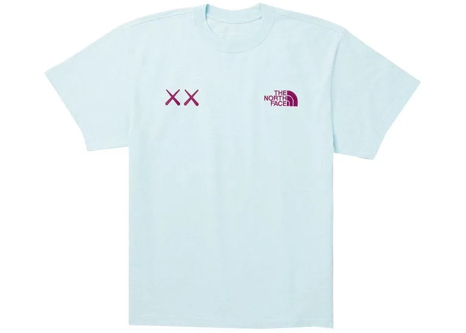 Kaws x The North Face T-shirt Ice Blue