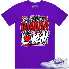 Kobe 8 Court Purple 8s Shirt to Match - RED LOVED