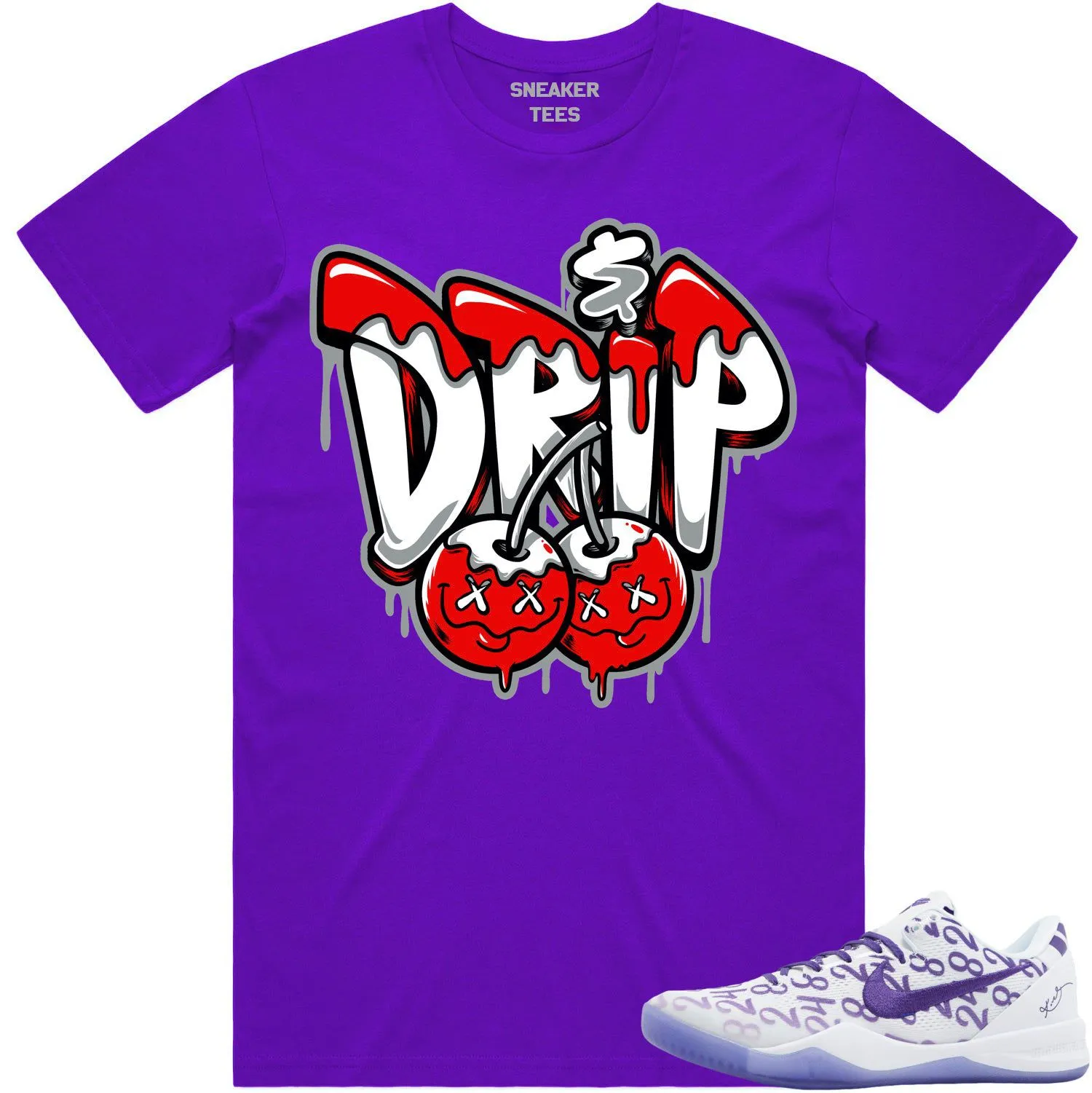 Kobe 8 Court Purple 8s Shirt to Match - RED MONEY DRIP