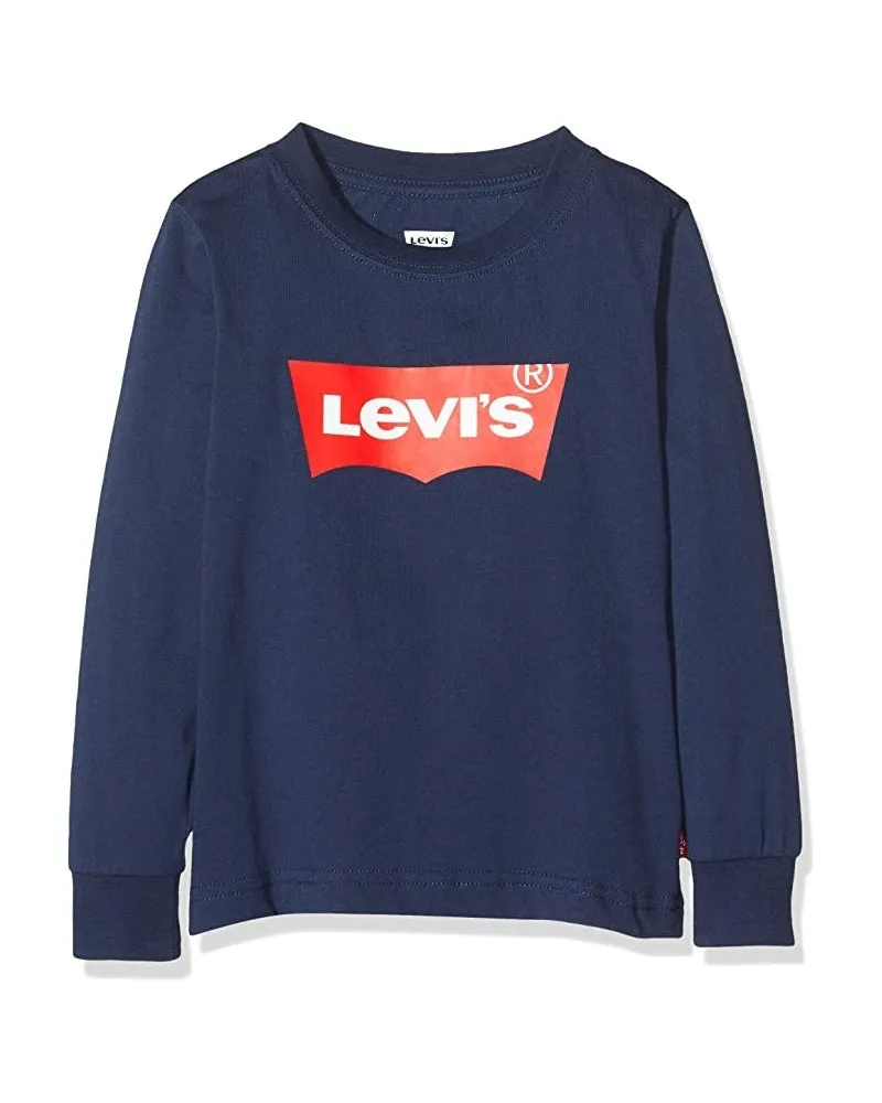 Levi's Kids Batwing boy's long sleeve t-shirt 8E8646 9E8646 C8D dress blue