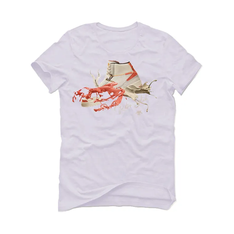 Maison Chateau Rouge x Air Jordan 2 White T-Shirt (SPLASH SHOE)