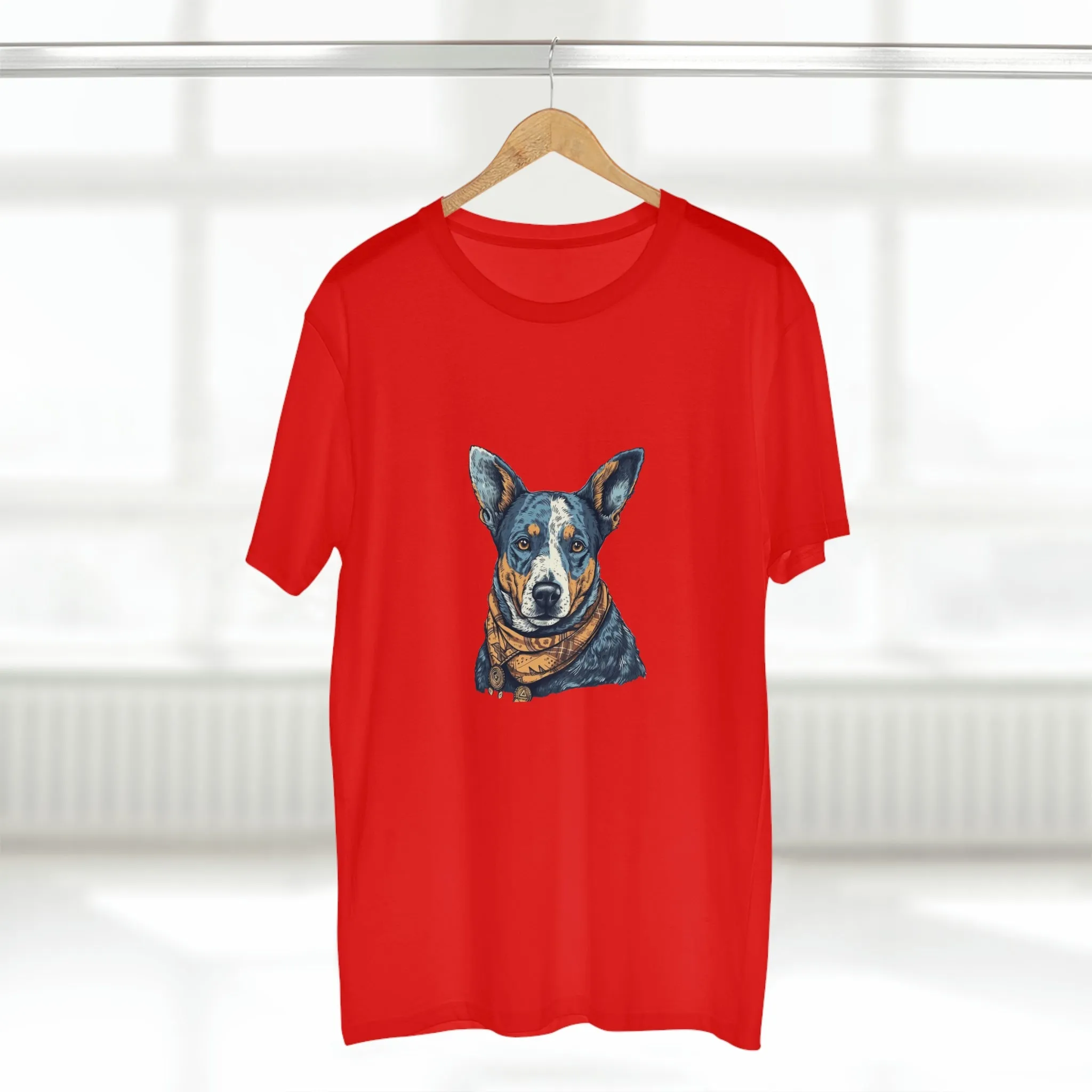 Men's Blue heeler Crew Neck T-shirt