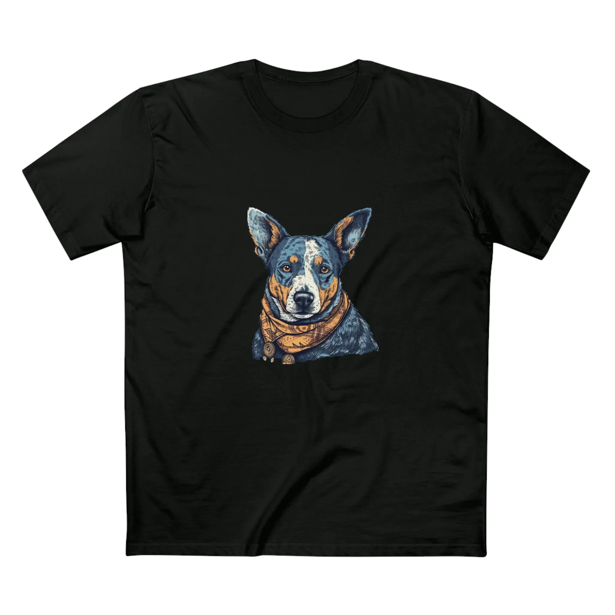 Men's Blue heeler Crew Neck T-shirt