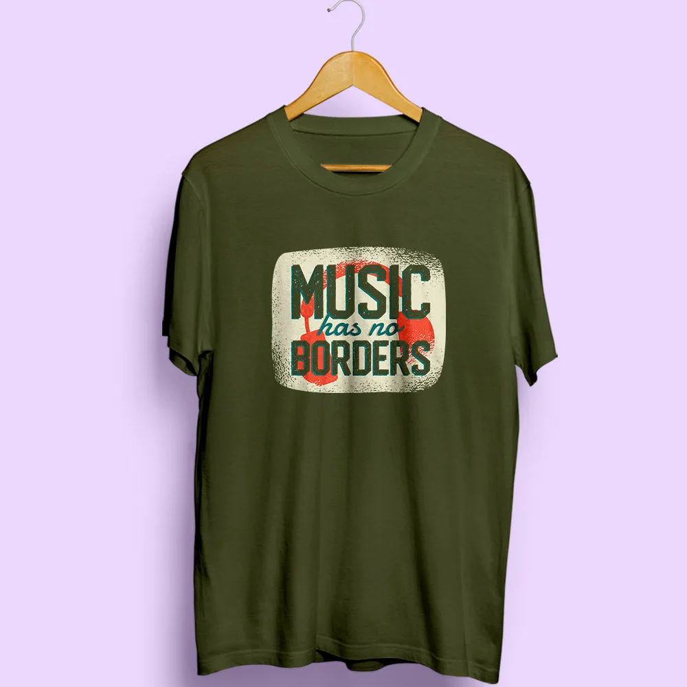 Music Has No Borders Half Sleeve T-Shirt