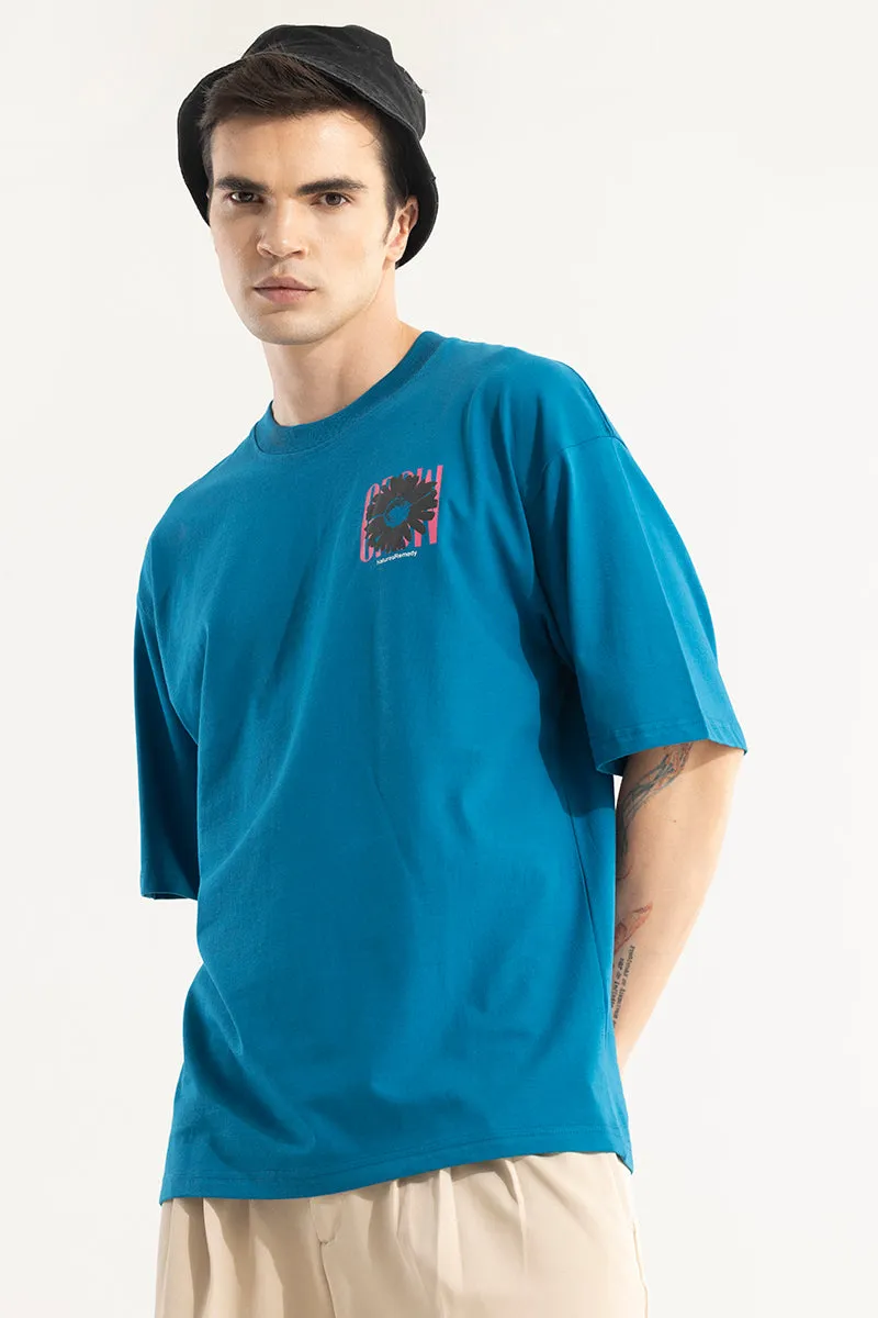 Natures Remedy Blue Oversized T-Shirt