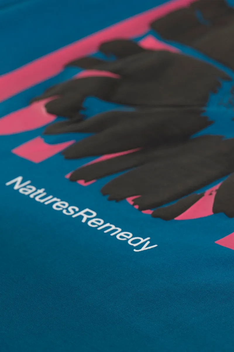 Natures Remedy Blue Oversized T-Shirt