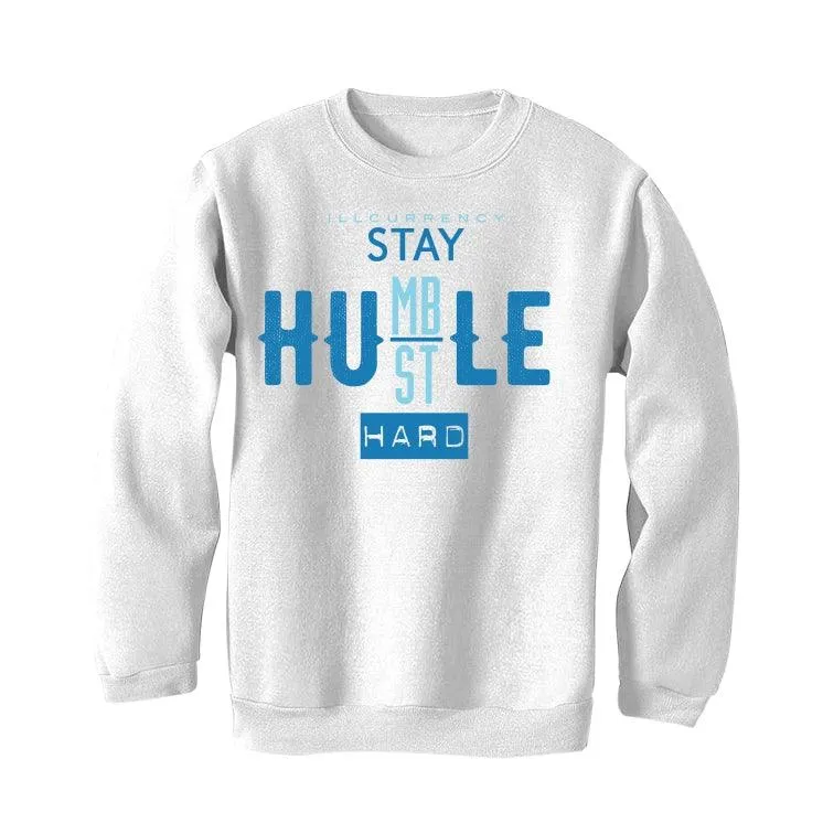 Nike Dunk Low "Dark Marina Blue" White T-Shirt (Stay humble hustle hard)