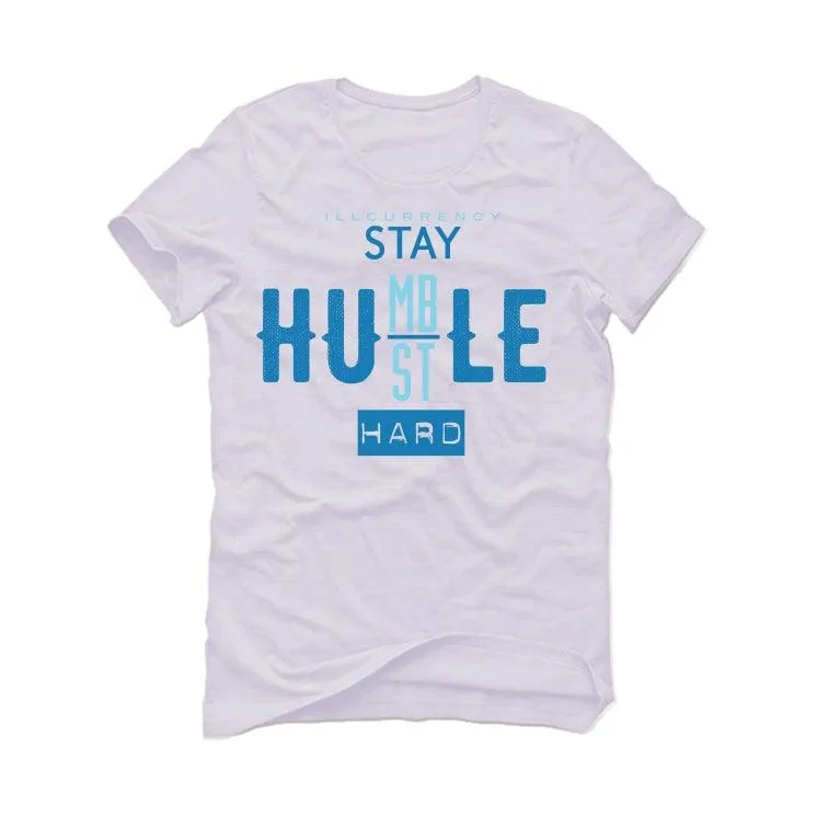 Nike Dunk Low "Dark Marina Blue" White T-Shirt (Stay humble hustle hard)